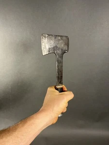 Vintage Kinfolks USA Camp Hatchet w/leather sheath/ stacked leather handle - Picture 1 of 10