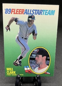 1989 Fleer All-Stars #3 Will Clark ￼- San Francisco Giants
