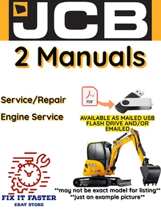 JCB 8035 ZTS MINIBAGGER SERVICE WERKSTATTHANDBUCH PDF USB - Bild 1 von 9