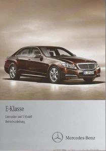 MERCEDES E-Klasse W S 212 Bedienungsanleitung 2011 Betriebsanleitung Handbuch BA - Bild 1 von 1