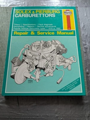 Haynes Solex & Pierburg Carburettors (1978-1992) Repair & Service Manual - Image 1 of 4