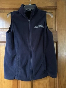 Woods Hole Oceanographic Institution Navy Blue Fleece Vest Men’s Size S - Picture 1 of 3