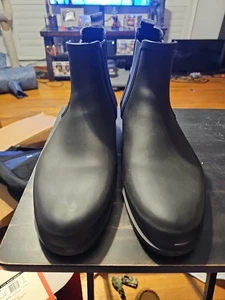 Hunter Original Refined Men's Rubber Casual Pull-On Chelsea Boots Size 12 - Picture 1 of 6