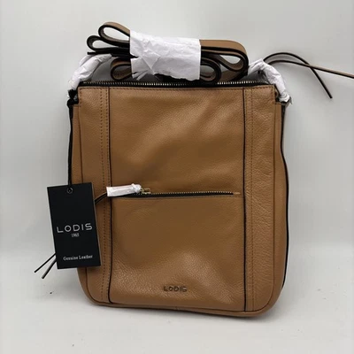 Bolso de Mano Bandolera LODIS Cuero "Listo para Todo el Día" Marrón Stellene Nuevo con Etiquetas Foto 1 de 4