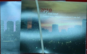 Uncirculated 2010 Philadelphia & Denver United States Mint Coin Sets - Picture 1 of 1