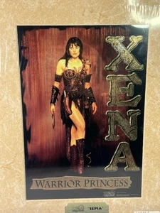 Xena Warrior Princess 11x14 Sepia Chromium Matted Print Limited Edition COA - Picture 1 of 5