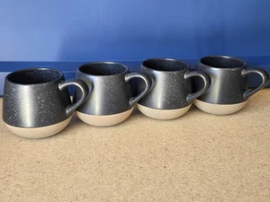 Levi’s X Target Speckled Glaze Black Stoneware Coffee Mug Never Used - Lot Of 4 - Picture 1 of 7