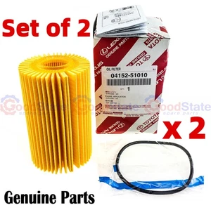 Genuine Toyota LandCruiser VDJ79 1VD 4.5 Diesel V8 Oil Filter Pack x2 - Picture 1 of 3