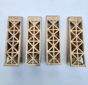 Vintage Atlanta J-Line Gas Heater Ceramic Brick Inserts / Set of Four - Picture 1 of 11