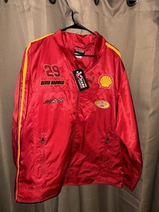 Shell Kevin Harvick Windbreaker Jacket Size XL Chase Authentics Autographed New - Picture 1 of 4