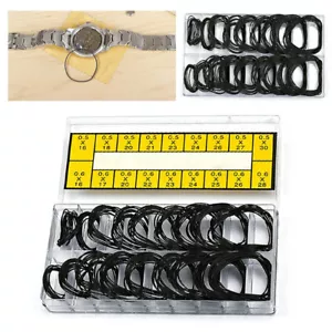 1 Schachtel Gummi Uhrenetui Dichtung Uhr Siegel Unterlegscheiben Uhr Rückseite Dichtungen Kit - Bild 1 von 12