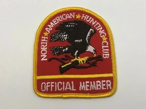 North American Hunting Club Patch Official Member Eagle 3" x 3-1/2" Vintage - Bild 1 von 5