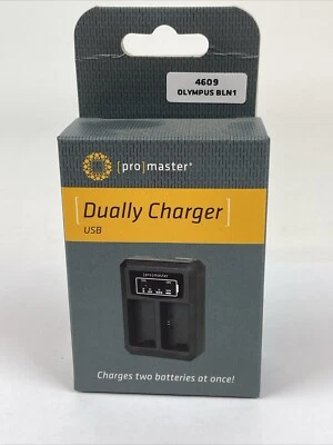 Promaster двойное зарядное устройство - USB для Olympus BLN1 #4609 новый в коробке - Изображение 1 из 4