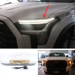 Faro cejas LED luz de circulación diurna DRL 2x para Toyota Tundra 2022-2024 - Imagen 1 de 8