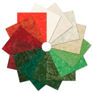 Ten-Square - Batiks Prisma Dyes Holiday Colorstory Layer Cake Precuts M542.29 - Picture 1 of 2