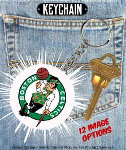Boston Celtics - Keychain - Choose From 12 Designs - Picture 1 of 15