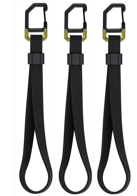 3 ~HILLMAN Apex Rugged Carabiner Aluminum Silicone Black Clip/Hook Key Strap 1pk - Image 1 of 1