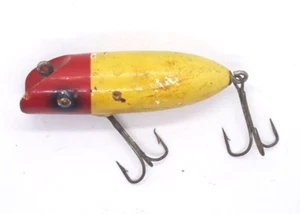 Wooden Oreno Style Lure - Vintage Metal Tack Eyes - Picture 1 of 7