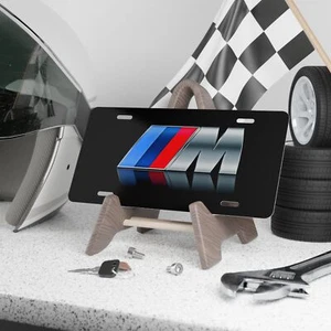 Schwarzes M Serie Front Kennzeichen, BMW Serie M (Vanity) Show Plates Car Tag - Bild 1 von 5