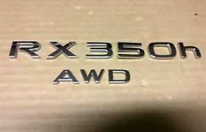 2024 Lexus RX 350h AWD Chrome Liftgate Emblems OEM - Picture 1 of 9