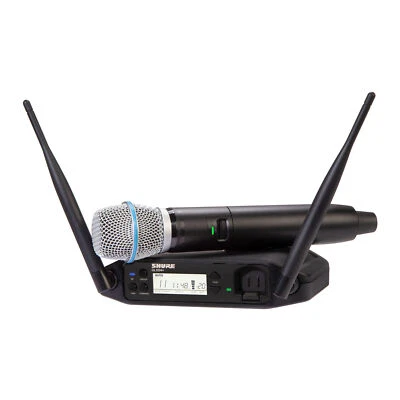 Shure GLXD24-B87A Z3 Frequency Band Digital Wireless Handheld System Black - Image 1 of 4
