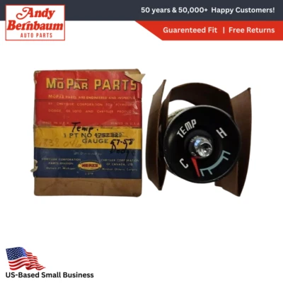 1957-1958 Dodge Custom Coronet Royal Lancer Temperature Gauge 1753829 NOS - Image 1 of 4