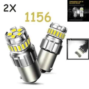 2x LED 1156 Luce di Retromarcia Canbus Lampadina di Backup 6500K Bianco Parcheggio DRL Lampada - Foto 1 di 5