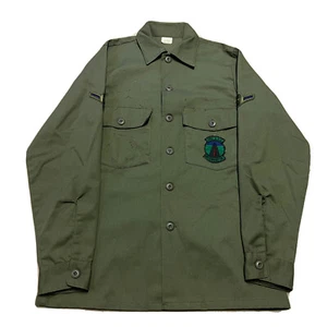 Vintage OG 107 Field Shirt Mens L RAF 10th AGS 14 1/2x 33 70s - Picture 1 of 5