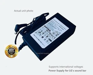 Fuente de alimentación adaptador de CA para barra de sonido de transmisión Wi-Fi de flujo de música LG LAS751M - Imagen 1 de 5