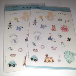Peddler's Pack BABY Scrapbooking Stickers x2 Packs Ninneman Dress Up Activity - Picture 1 of 4