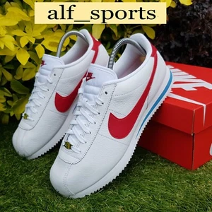 ❤️Neu mit Karton & Original Nike® Cortez Leather OG Turnschuhe Forrest Gump in UK Größe 9 - Bild 1 von 22