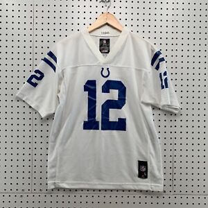 Indianapolis Colts Jersey Youth Large 14/16 Boys Andrew Luck #12 NFL White Sz L