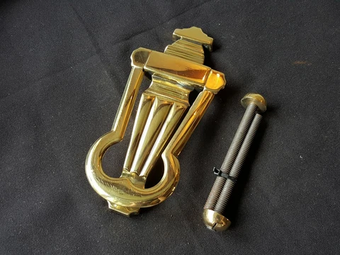 One Reclaimed Antique Brass Georgian Door Knocker With Fixings (EB400) Cover