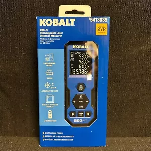 BRAND NEW Kobalt 200 Ft Rechargeable Laser Distance Measurer 5413035 - Picture 1 of 4