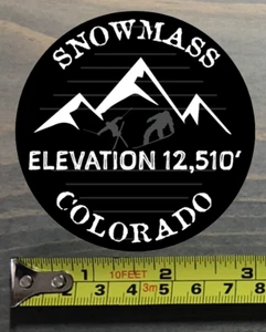 Snowmass Sticker Decal Colorado Mount Mountain Ski Snowboard Aspen Highlands - Picture 1 of 1