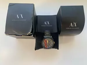 Pre-owned: Armani Exchange Gents Chronograph Watch Black. AX2094 Good Condition - Picture 1 of 2