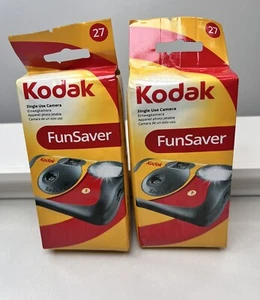 2 Packs Kodak FunSaver 35mm Single Use 27 Exposures Disposable Camera Exp12/2025 - Picture 1 of 4
