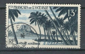 OCEANIA FRENCH COLONIES NATURE , TREES USED AIR MAIL STAMP LOT (OCEANIE 261) - Picture 1 of 1
