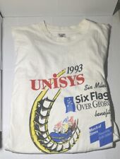Vtg 1993 Fruit of the Loom Size XL Six Flags T-Shirt