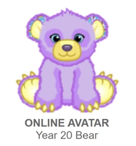 Webkinz Classic Year 20 Bear *Code Only* (~promo pet~) -messaged- - Picture 1 of 3