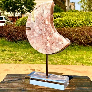 3,28 Pfund natürliches Mineral lila rosa Kristall Quarz spirituelles Ornament - Bild 1 von 13