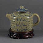 Collect Ceramic Hand-Painted Blue And White Gossip Square Small Teapot Ornaments