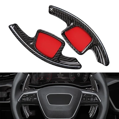 Steering Wheel Shift Paddle Shifter Extension Fit Audi A3 A4 A5 A6 A7 S4 S5 Pair - Image 1 of 4