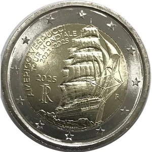 2 euro Italia 2025 fdc Amerigo Vespucci - Picture 1 of 1