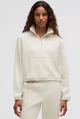 Lululemon Brushed Softstreme Half Zip Sweatshirt, Choose Color - Retail $118 - Image 1 of 4