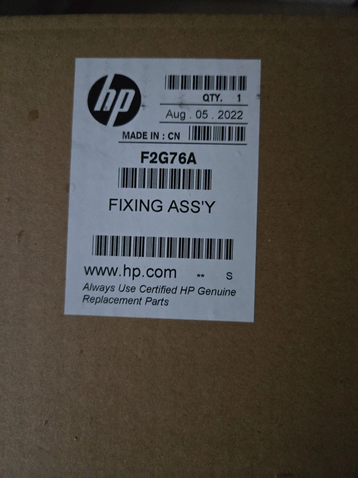 正品惠普 F2G76A (F2G76-67901) 熔著部维护套件 - 120V — 第 1/1 张图片