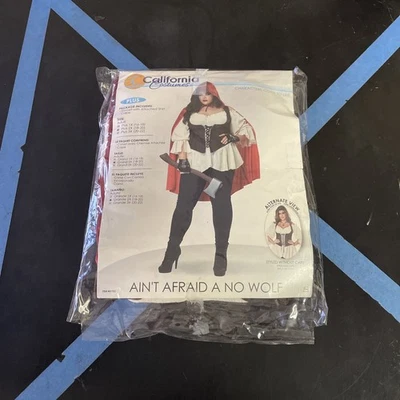 Ain't Afraid of No Wolf Little Red Riding Hood Adult Plus Costume - Image 1 of 4