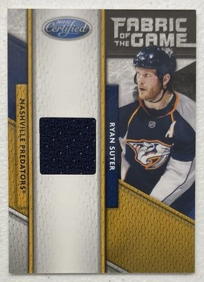 2011 Panini Certified Fabric of the Game RYAN SUTER Game Used Jersey #’d 118/399 - Image 1 of 2