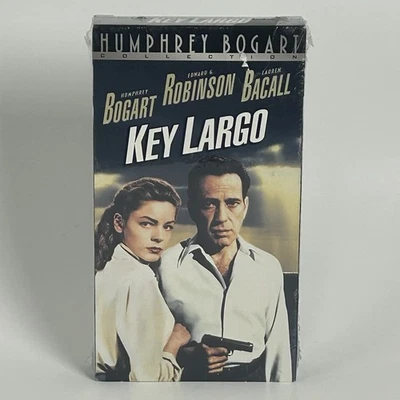 Key Largo (VHS, 2000) NEW SEALED Watermark - Humphrey Bogart Lauren Bacall - Image 1 of 4