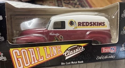 1995 Ertl Goal Line Delivery Van  WASHINGTON REDSKINS Diecast Bank - Image 1 of 4